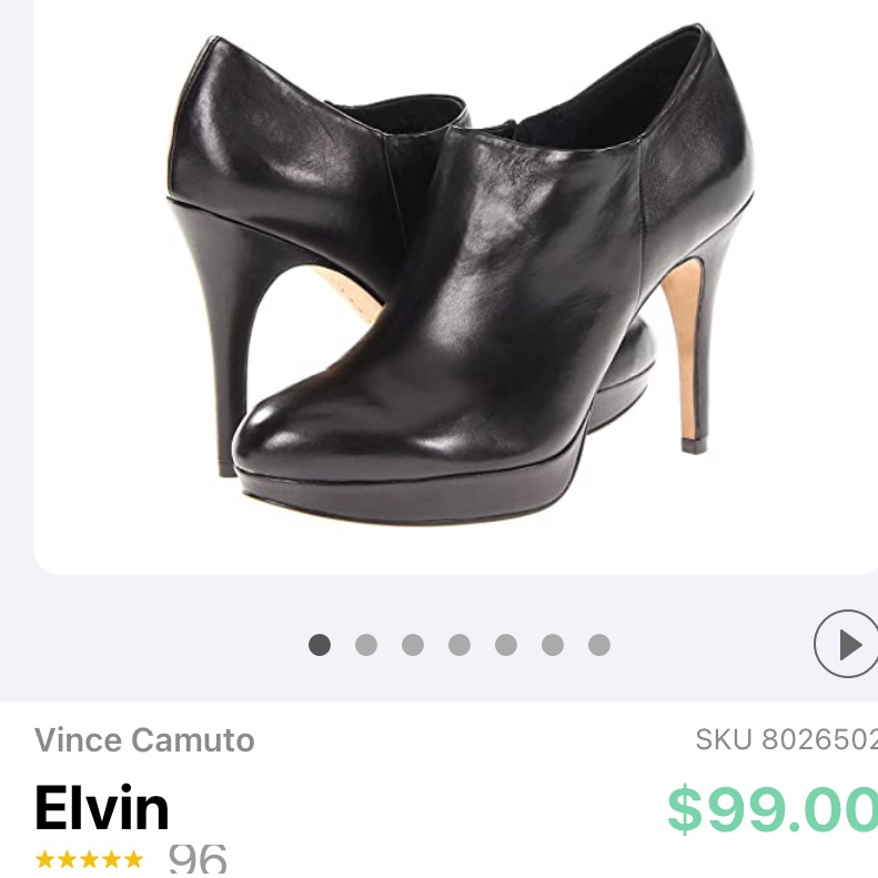 Vince Camino Vc-Elvin Size 6 Black Booties